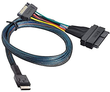 NFHK Oculink SFF-8611 to U.2 U.3 SFF-8639 NVME PCIe PCI-Express SSD Cable for Mainboard SSD