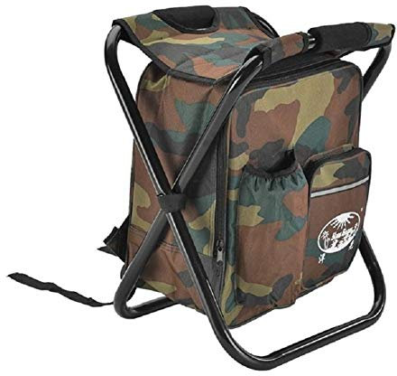 Nuojie Silla Plegable para Acampar Pesca al Aire Libre Silla del Bolso Que acampa Plegable del Taburete portátil Mochila Nevera portátil Bolsa de Picnic Senderismo Asiento de Mesa Bolsa de Oso 150KG