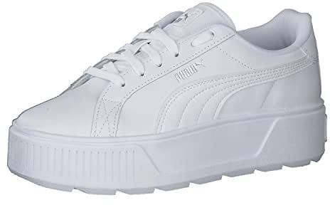 PUMA Karmen L, Sneakers Donna, White White Silver, 37 EU