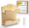 CozyNature® Sauna Brillenablage aus Holz | Sauna Zubehör für In- und Outdoor | Sauna Brillenhalter für 2 Personen (2 Fächer) | einschließlich Montagezubehör | inkl. Gratis Sauna E-Book