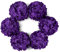 DuHouse Lot de 6 Grandes têtes de Fleurs d'hortensia artificielles en Soie avec tiges au Toucher réaliste pour Mariage, Maison, fête, Jardin, Centre de Table (Violet)