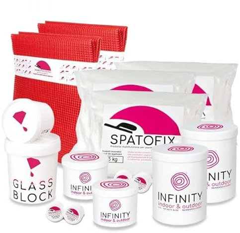 Komplettes Infinity Indoor-Harz-Set für Böden im Innenbereich für Bad und Dusche (6 m², Anthrazit)