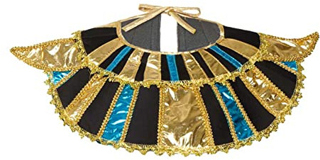 Nyeemya Damen Ägyptische Göttin Poncho Gürtel und Armbänder Cosplay Zubehöre Set Motto Party Outfits Fasching Verkleidung