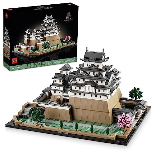 LEGO Architecture Landmarks Collection: Himeji Castle 21060 Bauset, Bauen und präsentieren Sie dieses Sammlermodell für Erwachsene, lustiges Geschenk für Liebhaber Japans, berühmte japanische Gebäude,