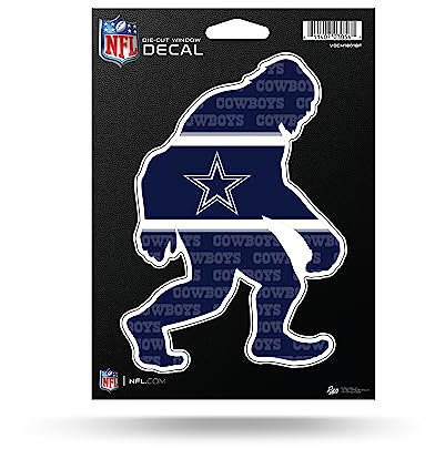 Rico Industries NFL Football Dallas Cowboys Big Foot Vinyl-Aufkleber 12,7 x 17,8 cm