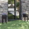 puraday Lits Surélevés Extérieurs 2 Pcs Noir 31x31x70 cm Bois de Pin Massif Jardinières Balcon sur Pieds Boîtes à Fleurs Résistante aux Intempéries Pots de Jardin Suffisamment Profonde Large