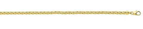 Bracelet Femme 18 cm - Maille Palmier - Or 18 Carats - Largeur 4 mm
