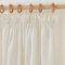 PONY DANCE Tende Lino per Cucina Semitrasparenti con Fettuccia Tende per Interni Corte Cameretta Bambini Curtains per Finestre 2 Pezzi 140x145 CM, Beige