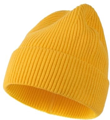 Zylioo XXL/3XL Strickmütze Für Großen Kopf, Wintermütze Beanie Mütze Mit Schirm, Übergroße Winter Warme Knit Cuffed Watch Cap