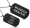 Mister Boncuk® MiliChain Premium Dog Tag kette aus Edelstahl - Herren Halskette mit Gravur - Militär kette Personalisiert - Kette mit Namen - ID kette mit gravur (Waagerecht - Schwarz Matt Gebürstet)