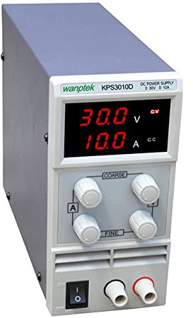 Digital LabornetzgeräT Einstellbar Netzteil Trafo DC Power Supply Labornetzteil Regelbar NetzgeräT Regelbares Schaltnetzteil für Glühbirnenprüfung Alterungsprüfung DYI usw KPS3010D 0-10A 0-30V