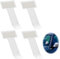 vcsjw 4 Stuck Parkscheinhalter Clip,Transparent Auto Parkausweis Halterung Windschutzscheibe Ticket Halter,Selbstklebend Tickets Clips für Parktickethalter Auto Parkschein