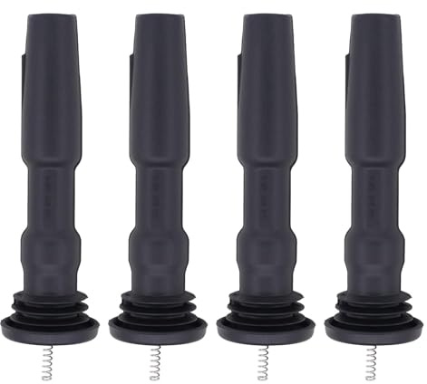 IUSOT 4 Stücke Zündspule Gummistiefel Stecker Auto Zündspulen Modul 04E905199H 04E905199A Federreparatursatz für Audi A3 A1 Golf 7 Beetle Passat Rapid Ibiza Leon Mii 1.0 1.2 1.4 1.6