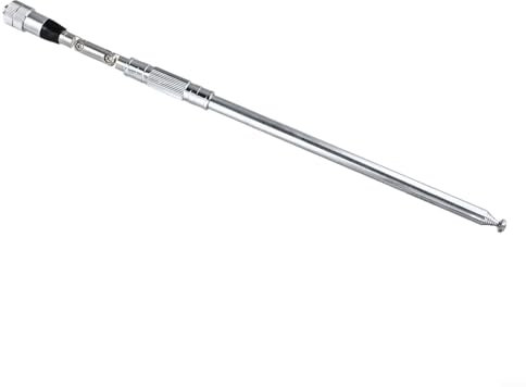 Oniissy Skalierbare 27 MHz Peitschen-Teleskopantenne, SMA-Buchse, verstellbare 7-teilige faltbare Teleskopantenne, vielseitig einsetzbar, geeignet für Zwei-Wege-Funkempfänger in der Luftfahrt