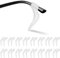 Qufiiry 16 Paia Ferma Occhiali in Silicone, Antiscivolo Occhiali Gancio, Reggi Occhiali con Supporto Punta Stanghette Antiscivolo per Occhiali, Occhiali da Sole, Occhiali da Vista, Trasparente