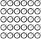 60Pcs Replacement Pin and O-Ring Set, 3x25mm Impact Driver Socket Pins 4x30mm Thick Impact Wrench Rings for Impact Socket Scaffolders Impact Wrench Pressure Washer(30 Pairs)