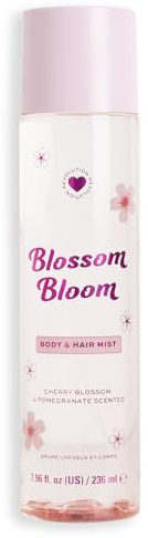 I Heart Revolution, Blossom Bloom Hair & Body Mist, Long-Lasting Perfume Spray, Notes of Jasmine, Amber, & Raspberry, Cruelty-Free & Vegan, 7.98 fl oz