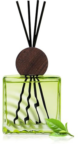 200ml - Zen Tea Tee Raumduft Duftstäbchen Mit 8 stäbchen,Home Duft Reed Diffuserfür Schlafzimmer Büro Badezimmer