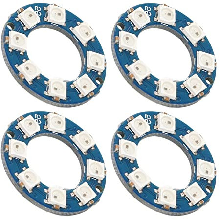 4 PCs LED Ring Lamp Board RGB Full Color 8PCS LED WS2812 5050 Chip Zur Dekoration