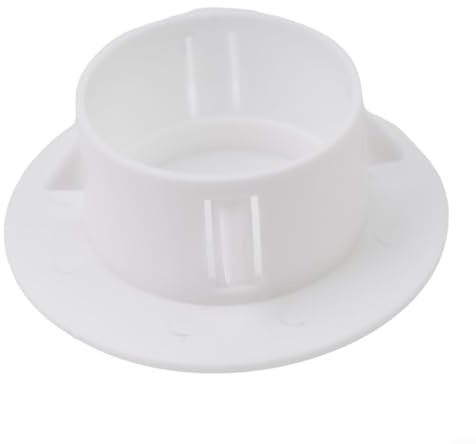 Dekorative Abdeckung, Wandlochabdeckung, 40–100 mm, Kunststoff, für Heimwerker, Sanitärarmaturen, Weiß (50 mm)