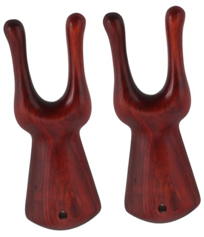 FOMIYES 2stücke Holz Akupunkturmassagegerät Für Nase Und Gesicht Tragbarer Gua Sha-stab Manuelle Nasenmassage-werkzeuge Für Reise Zuhause Und Büro