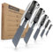 HASKYY Cuttermesser Teppichmesser Cutter 18mm 5 Stück SK5 extra scharf 7-Segment-Klingen, Integrierter Klingenbrecher, Sicheres Schnellwechselsystem, Ergonomischer Alu-Körper mit rutschfestem Griff