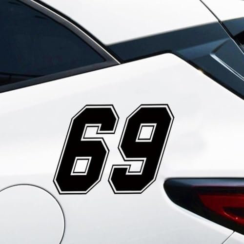 Pegatina Promotion 69 Racing Number Startnummer Aufkleber Sticker Autoaufkleber Farbe &Größe wählbar