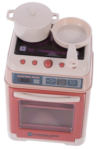 BESPORTBLE Four Jouet Mini Électrique Appareil Factice Sûr pour Garçon Fille Modèle Réduit de Four Amusant