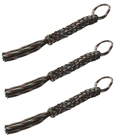 Uikdjgu 3X Digital Camo Paracord Square Weave Knife Lanyard