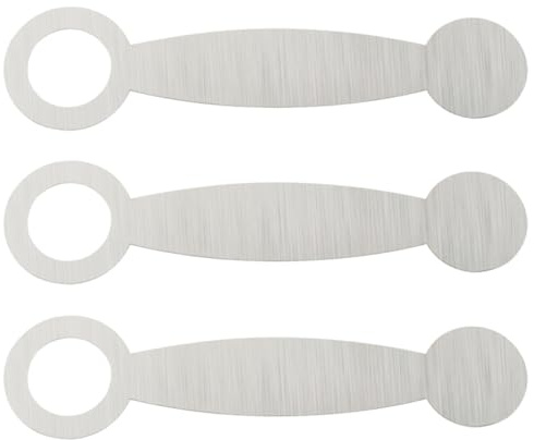 Flötenreparatur Polsterwerkzeug aus Edelstahl für Holzblasinstrumente | Ersetzen, Reparieren und Glätten von Lederpolstern, Silber, für Flöte und Piccolo, 3 Stück