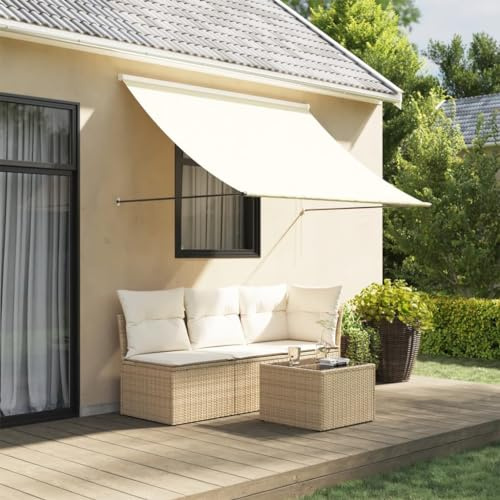Owox Tenda da sole 200 x 150 cm, telaio in acciaio antracite, poliestere 180 g/m² PA, salvaspazio, corda da traino, terrazza, balcone giardino