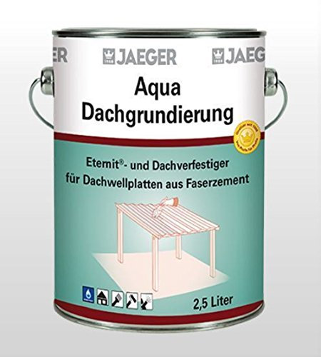 Jaeger Aqua Dachgrundierung, wasserverdünnbar, grün lasierend (2,5 Liter)
