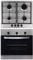 SIA 60cm Stainless Steel Single Electric True Fan Oven & 4 Burner Gas Burner Hob