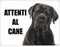 CANE CORSO attenti al cane mod 3 TARGA cartello IN METALLO (15X20)