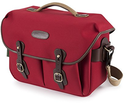Billingham Hadley One Camera/Laptop Bag (Burgundy Canvas/Chocolate Leather)