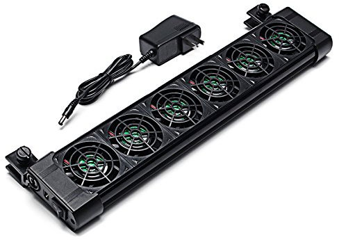 Tutoy DC 12V 6 Lames Aquarium Cooler Fan Refroidisseurs D'Aquarium Ventilateur De Refroidissement