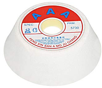 sourcing map 4-Inch Flaring Cup Grinding Wheel 80 Grits White Aluminum Oxide Wheel Surface Grinding Abrasive Wheel Ceramic Tool