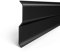 DQ-PP Wandabschlussleiste | 2 m Lang | 77 mm Breit | Schwarz RAL 9005 | Aluminium | Kamin | Wandanschlussprofil | Dachabdeckung | Kappleiste | Dachabschlussblech | Dacheindeckung | Aluschiene