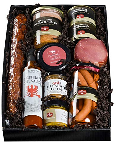 Geschenk Heimatgrüße aus Hessen - kulinarische Geschenkidee für Freunde, Nachbarn, Mitarbeiter oder Geschäftsfreunde - herzhafte & hausgemachte Köstlichkeiten