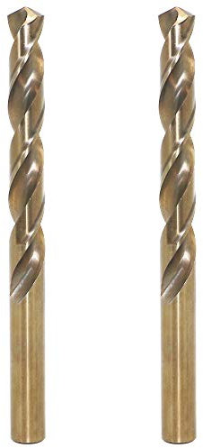 4.2mm Metric M35 Cobalt Steel Extremely Heat Resistant Twist Drill Bit of 2pcs with Straight Shank to Cut Through Hard Metals Such as Stainless Steel and Cast Iron, 5% Cobalt M35 Grade HSS-CO