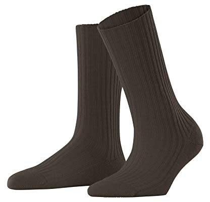 FALKE Damen Socken Cosy Wool Boot W SO Wolle einfarbig 1 Paar, Braun (Jasper 5622), 39-42