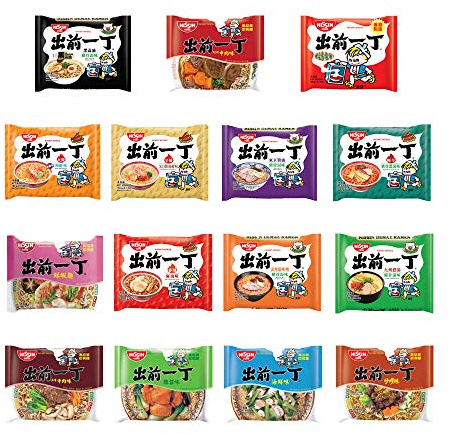 Nissin Demae Ramen 100g Lot de 10 (5 Flovours aléatoires)