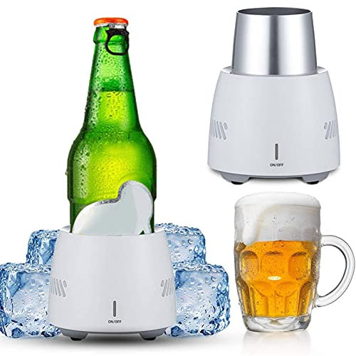 Stronrive Enfriador Agua Cerveza Portátil, Enfriador Instantáneo Bebidas, Refrigerador Enfriamiento Rápido Escritorio, Enfriador Botellas Coche para El Hogar Y Los Viajes 350ml