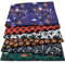 NC 6Pcs Halloween Baumwollstoff Bundles Nähen Gedruckt Patchwork Stoff Kürbisse Geister Spinne Muster Fat Quarters Quilten Stoff Bundle Patchwork Baumwollstoff