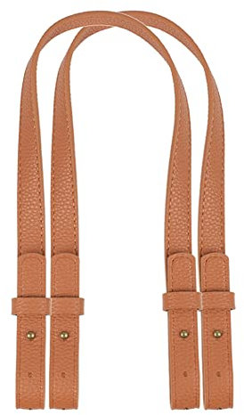 Herbests Leder Trageriemen Schulterriemen Trageriemen Tragegurt Schultergurt Taschengurt Taschenriemen Umhängeriemen Dünner Lederriemen Geschenk Kein Schnallenriemen Ersatzriemen für Tasche 78CM Braun