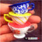 Kitchen Office Fridge Magnets Fridge magnet Creative Afternoon Tea Cup Fridge Magnet Souvenir 3D Stickers Refrigerator Magnet Home Decor (Color : 6) ( Color : Light Grey )