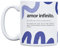 UO Taza de regalo con mensaje Amor infinito Definición, regalo para parejas, regalo original de San Valentín, 350 ml, cerámica