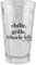 Dubbebecher Chille, Grille, Schorle kille... 0,5 Liter (Transparent) aus Plastik - Pfälzer Dubbeglas aus Kunststoff (Polycarbonat)