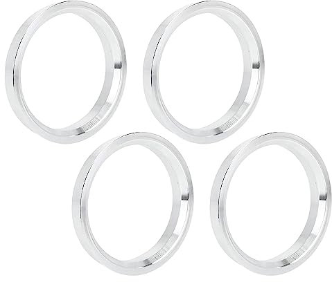 MACHSWON 4 anelli di centraggio in lega di alluminio per auto, da 73,1 a 57,1 mm