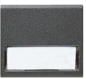 Pulsante Con Targh. X Sc.Tonda Noir AVE 45388S